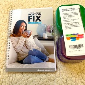 Portion fix tracker journal and containers
